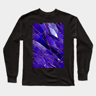 Jewel Pattern - Blue Sapphire, for a bit of luxury in your life! #6 Long Sleeve T-Shirt